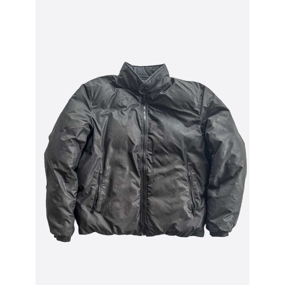 Louis Vuitton Black Monogram Reversible Puffer Jacket - Picture 1 of 9